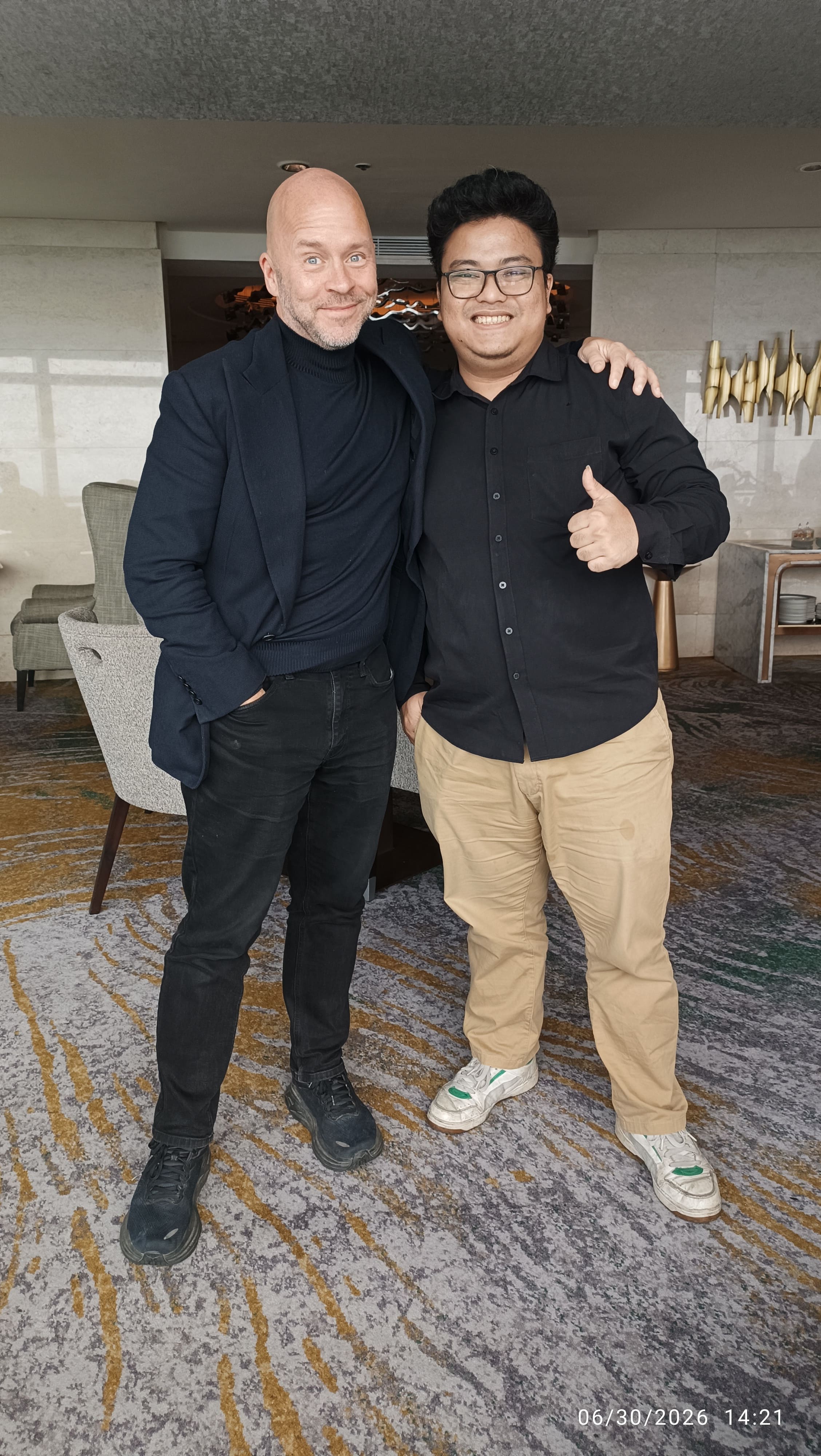 with Derek Sivers @ Ritz-Carlton Jakarta